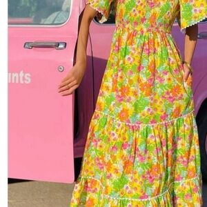 Pink City Prints Resort collection Dress M